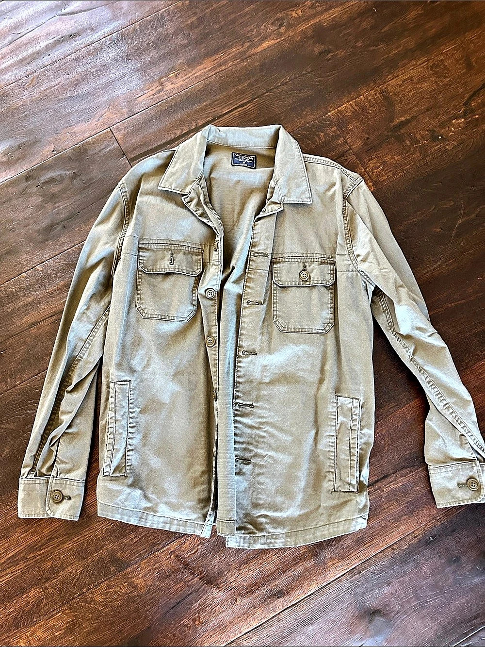 🌻🌻Abercrombie & Fitch Men's Field Jacket Green - Size Medium